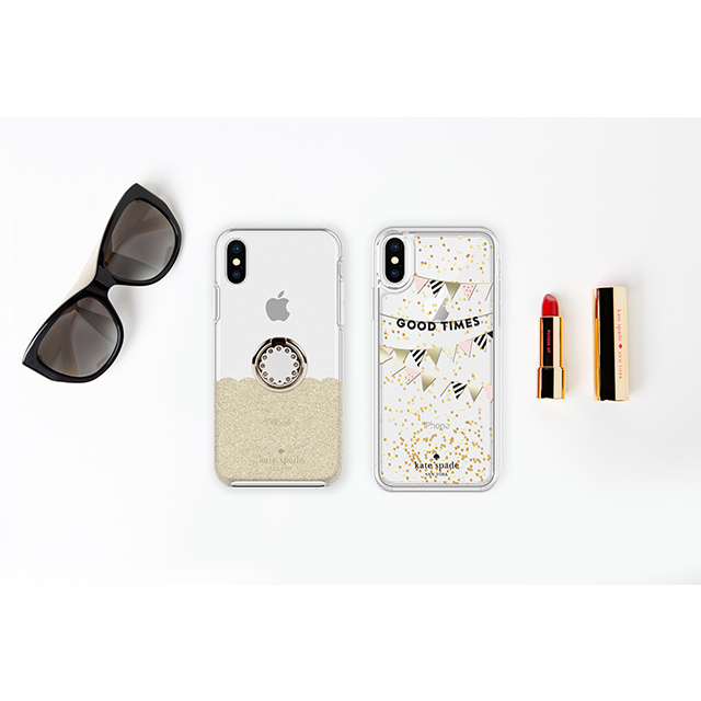 【iPhoneXS/X ケース】BUNDLE -GOLD SCALLOP scallop gold glitter/clear/cream scallop gold ringgoods_nameサブ画像