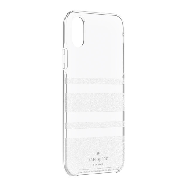 【iPhoneXR ケース】Protective Hardshell -CHARLOTTE STRIPE white glitter/clearサブ画像