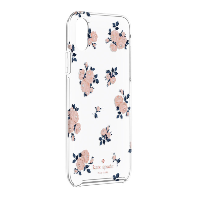 【iPhoneXR ケース】Protective Hardshell -HAPPY ROSE navy/pink /crystal gems/rose gold/gold/clearサブ画像