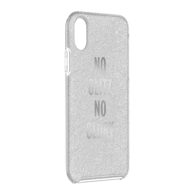 【iPhoneXR ケース】Protective Hardshell -NO GLITZ NO GLORY silver glitter/silver foilサブ画像