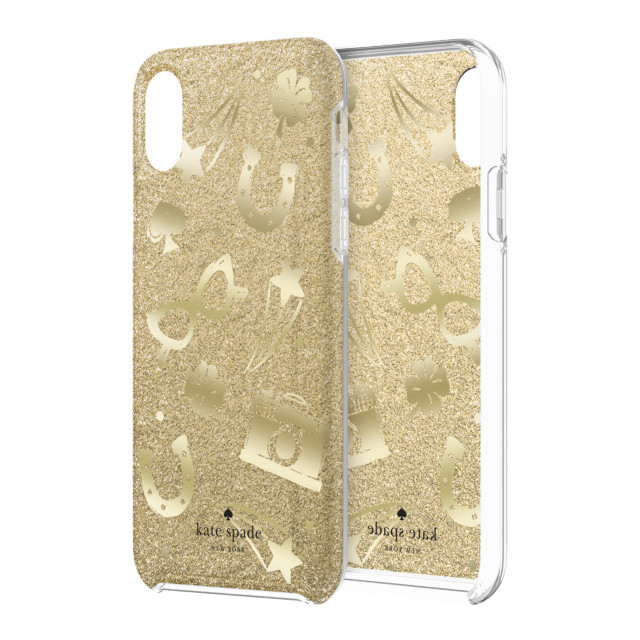 【iPhoneXR ケース】Protective Hardshell -CHARM TOSS gold glitter /gold foilサブ画像