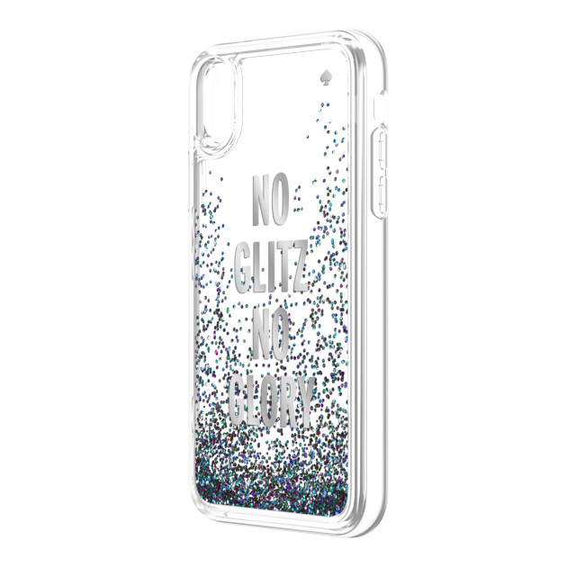 【iPhoneXR ケース】Liquid Glitter -NO GLITZ NO GLORY silver foil/mermaid glitter/cleargoods_nameサブ画像