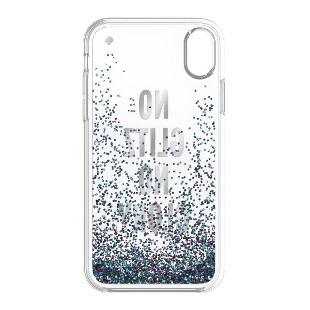 【iPhoneXR ケース】Liquid Glitter -NO GLITZ NO GLORY silver foil/mermaid glitter/cleargoods_nameサブ画像