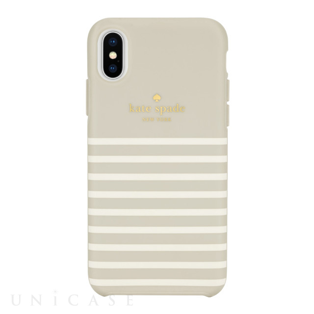 【iPhoneXS/X ケース】Protective Hardshell -FEEDER STRIPE clocktower/cream/gold