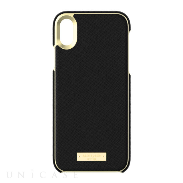 【iPhoneXR ケース】INLAY WRAP -SAFFIANO black