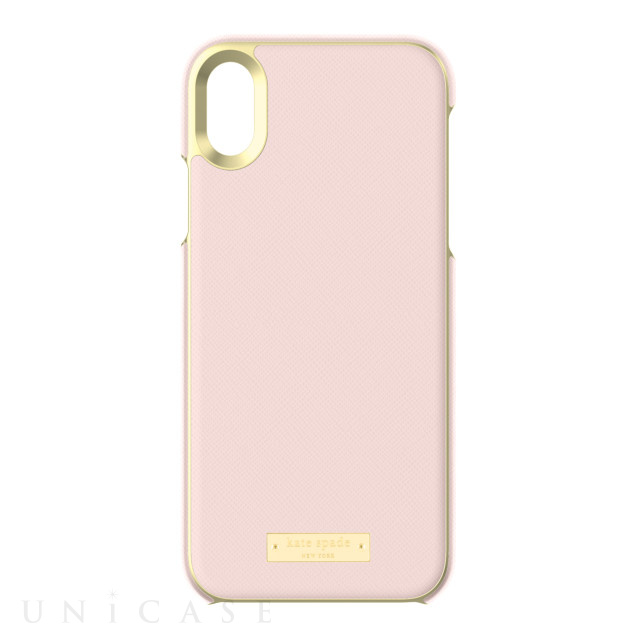 【iPhoneXR ケース】INLAY WRAP -SAFFIANO rose quartz