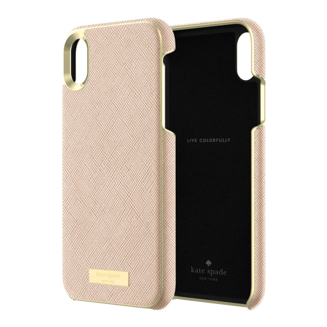 【iPhoneXR ケース】INLAY WRAP -SAFFIANO rose goldサブ画像