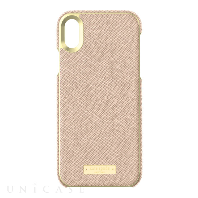 【iPhoneXR ケース】INLAY WRAP -SAFFIANO rose gold