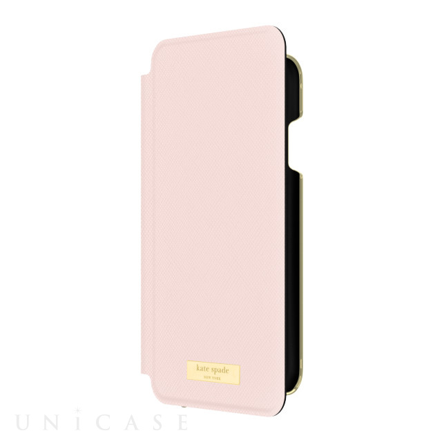 【iPhoneXS Max ケース】INLAY WRAP FOLIO -SAFFIANO rose quartz