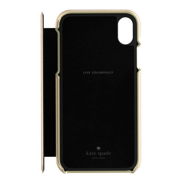 【iPhoneXR ケース】INLAY WRAP FOLIO -SAFFIANO rose goldgoods_nameサブ画像