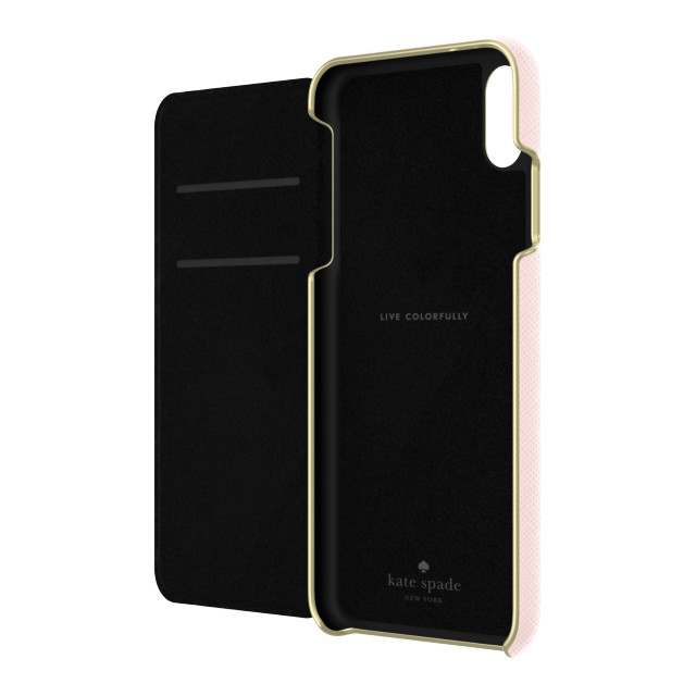 【iPhoneXS Max ケース】INLAY WRAP FOLIO -SAFFIANO rose quartzサブ画像