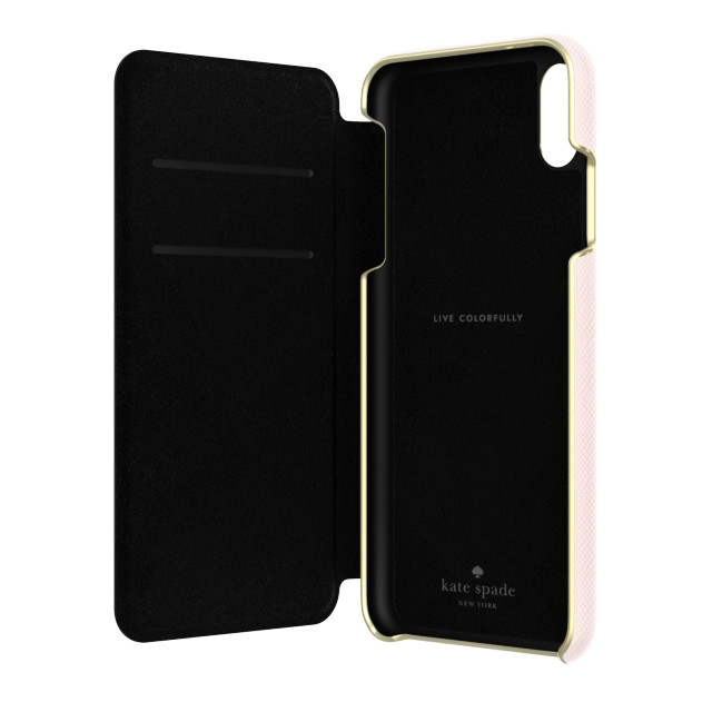 【iPhoneXS Max ケース】INLAY WRAP FOLIO -SAFFIANO rose quartzgoods_nameサブ画像