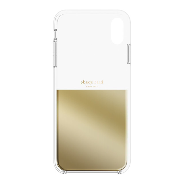 【iPhoneXS Max ケース】HALF CLEAR CRYSTAL -GOLD/gold foil/clearサブ画像