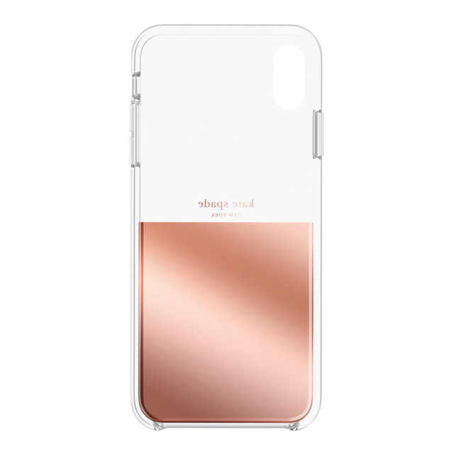 【iPhoneXS Max ケース】HALF CLEAR CRYSTAL -ROSE GOLD/rose gold foil/cleargoods_nameサブ画像