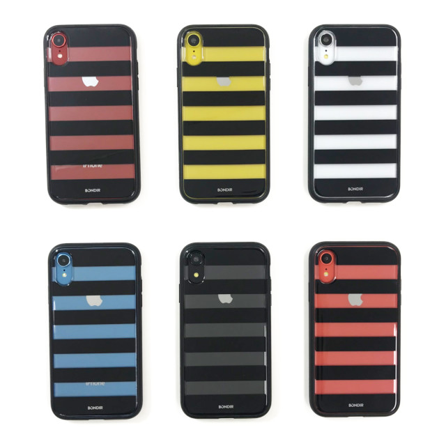 【iPhoneXR ケース】CLEAR COAT (BLACK STRIPE)サブ画像