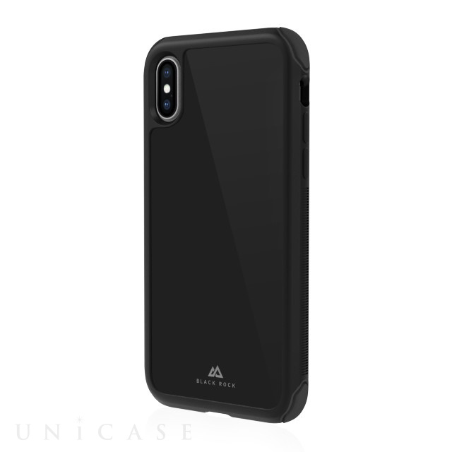 【iPhoneXS/X ケース】Robust Case Real Glass (Black)