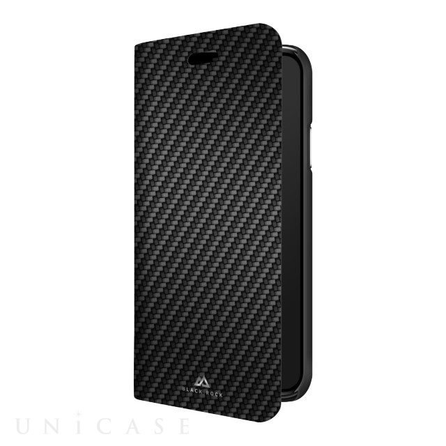 【iPhoneXS Max ケース】Flex Carbon Booklet (Black)