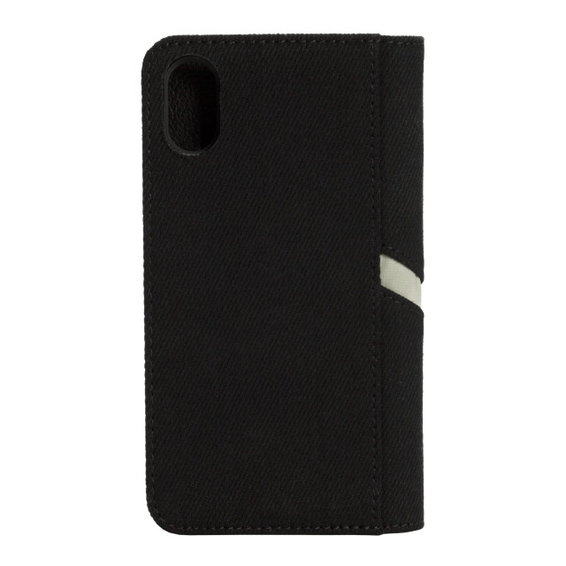 【iPhoneXS/X ケース】2-IN-1 FOLIO CASE (Black Denim Diagonal Logo)サブ画像