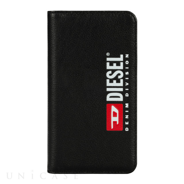 【iPhoneXS Max ケース】2-IN-1 FOLIO CASE (Black Leather Printed ＆ Debossed Seasonal Logo)