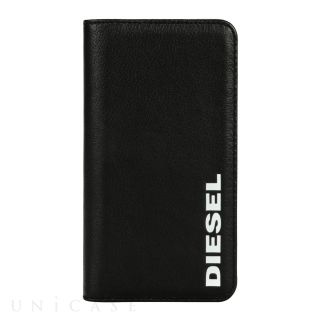 【iPhoneXS Max ケース】2-IN-1 FOLIO CASE (Black Leather White Vertical Logo)