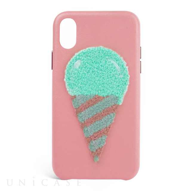 【iPhoneXR ケース】Woolly (Ice Cream Rose)