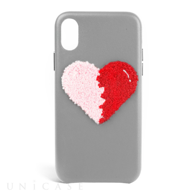 【iPhoneXR ケース】Woolly (Heart Grey)