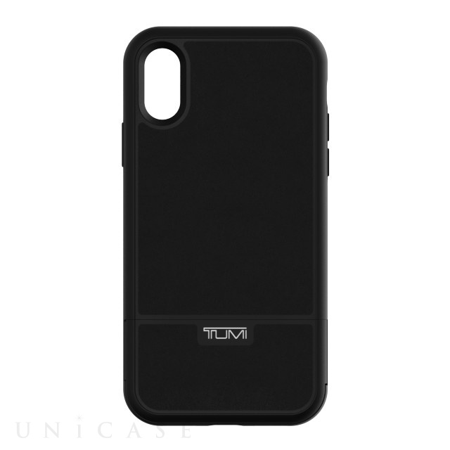 【iPhoneXS/X ケース】KICKSTAND CARD CASE (Black Leather)