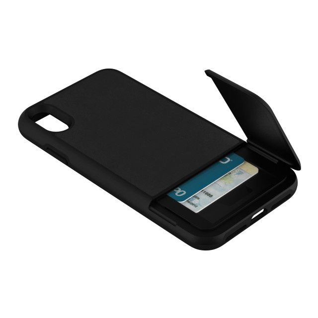 【iPhoneXS Max ケース】KICKSTAND CARD CASE (Black Leather)サブ画像