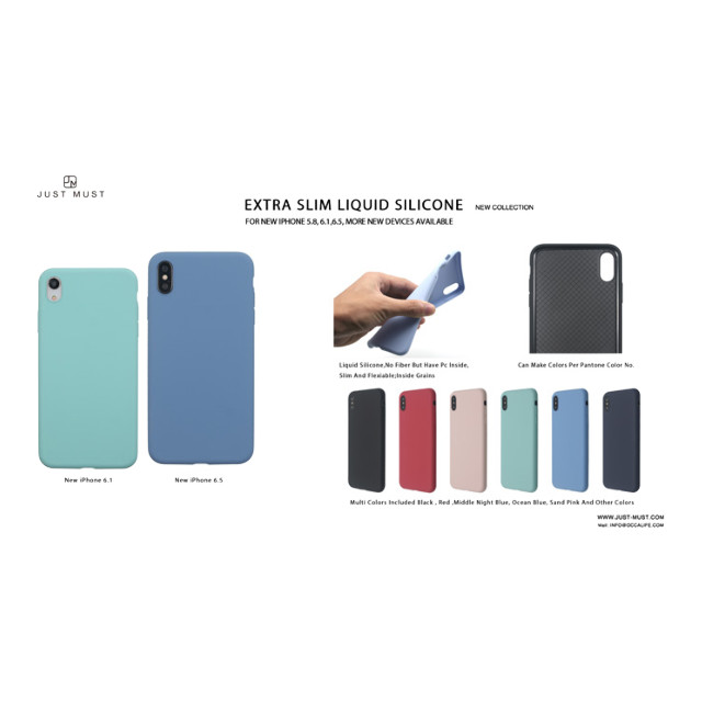 【iPhoneXS/X ケース】EXTRA SLIM SILICONE CASE (Midnight Blue)goods_nameサブ画像