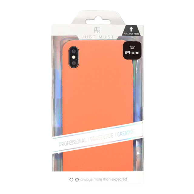 【iPhoneXS/X ケース】EXTRA SLIM SILICONE CASE (Peach)サブ画像