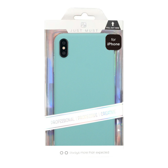 【iPhoneXS/X ケース】EXTRA SLIM SILICONE CASE (Sea Blue)サブ画像