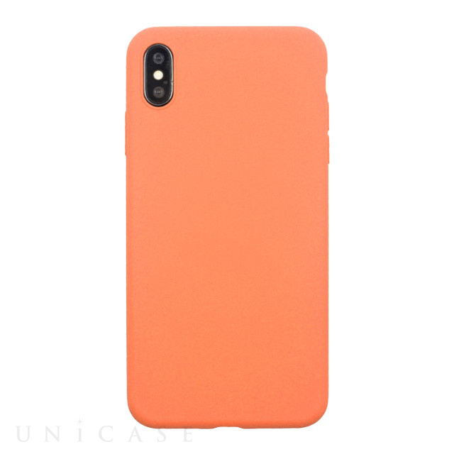 【iPhoneXS/X ケース】EXTRA SLIM SILICONE CASE (Peach)