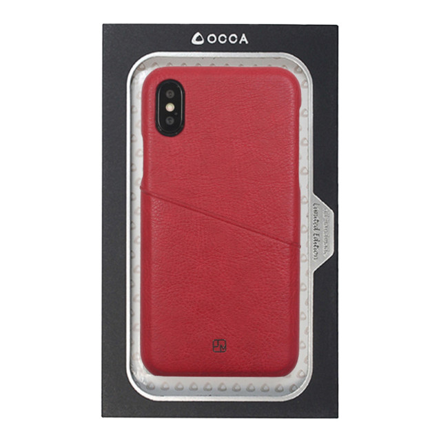 【iPhoneXS/X ケース】ANTIQUE POCKET (Wine Red)サブ画像