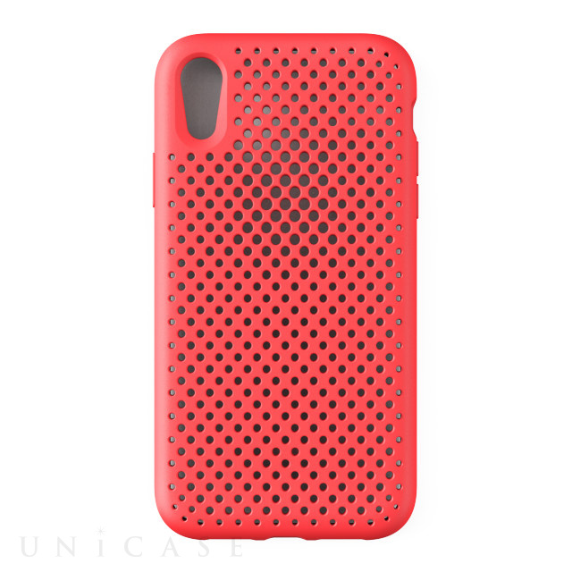 【iPhoneXR ケース】Mesh Case (Bright Red)