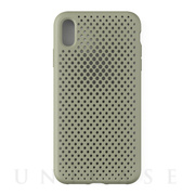 【iPhoneXS Max ケース】Mesh Case (Clay Green)