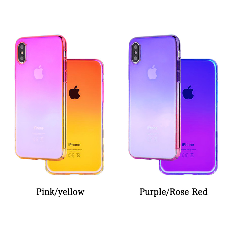 【iPhoneXS/X ケース】Aurora Series Case (Pink/Yellow)goods_nameサブ画像