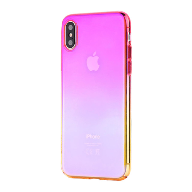 【iPhoneXS Max ケース】Aurora Series Case (Pink/Yellow)サブ画像