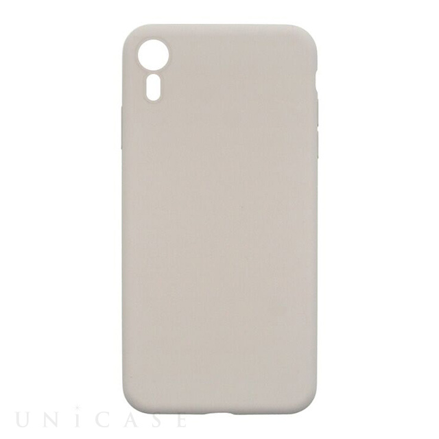 【iPhoneXR ケース】EXTRA SLIM SILICONE CASE (Stone)