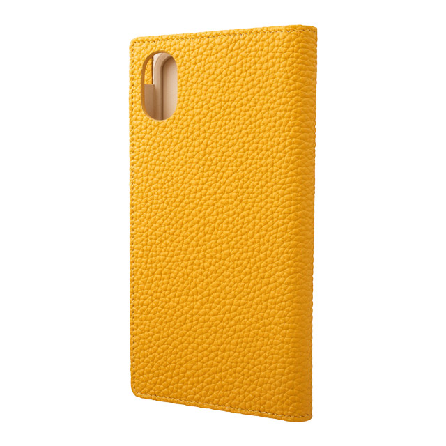 【iPhoneXR ケース】Shrunken-Calf Leather Book Case (Yellow)goods_nameサブ画像