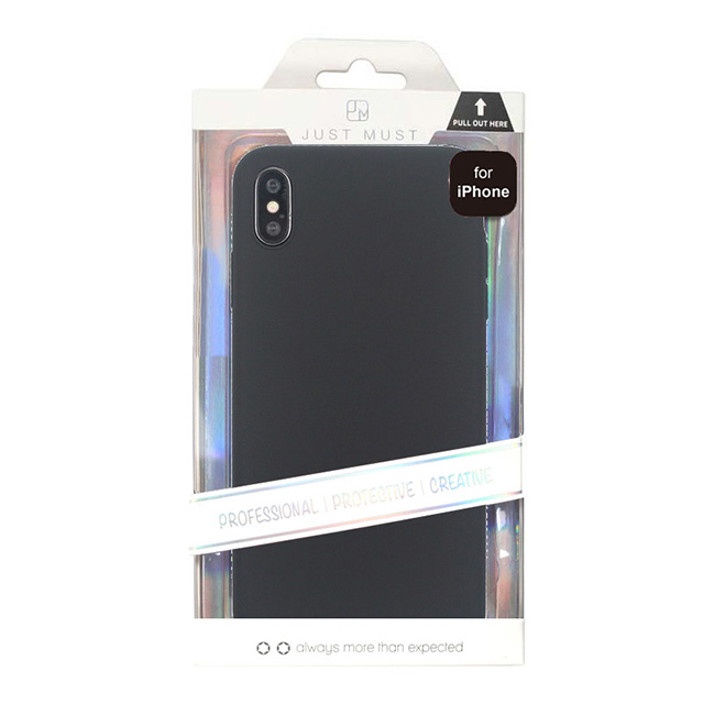 【iPhoneXS Max ケース】EXTRA SLIM SILICONE CASE (Black)サブ画像