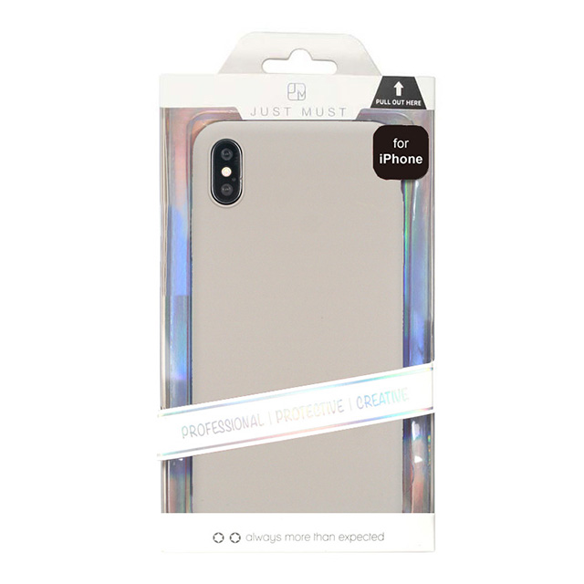 【iPhoneXS Max ケース】EXTRA SLIM SILICONE CASE (Stone)goods_nameサブ画像