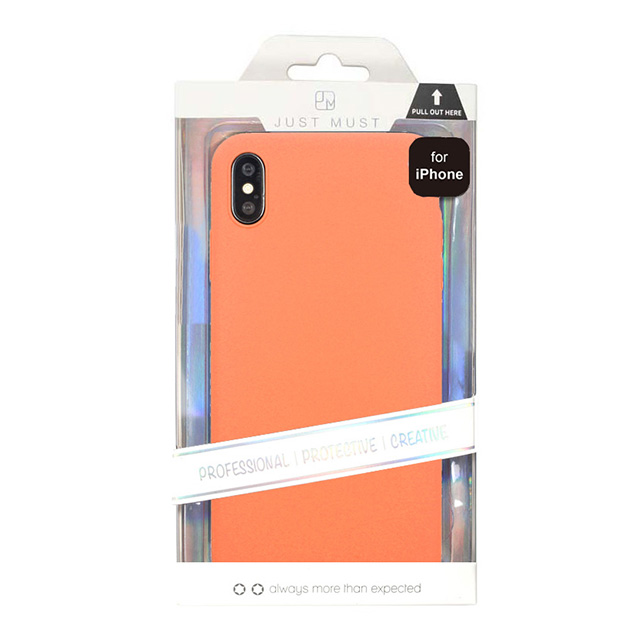 【iPhoneXS Max ケース】EXTRA SLIM SILICONE CASE (Peach)goods_nameサブ画像