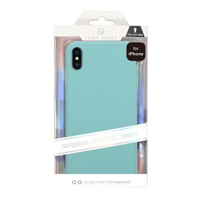 【iPhoneXS Max ケース】EXTRA SLIM SILICONE CASE (Sea Blue)サブ画像