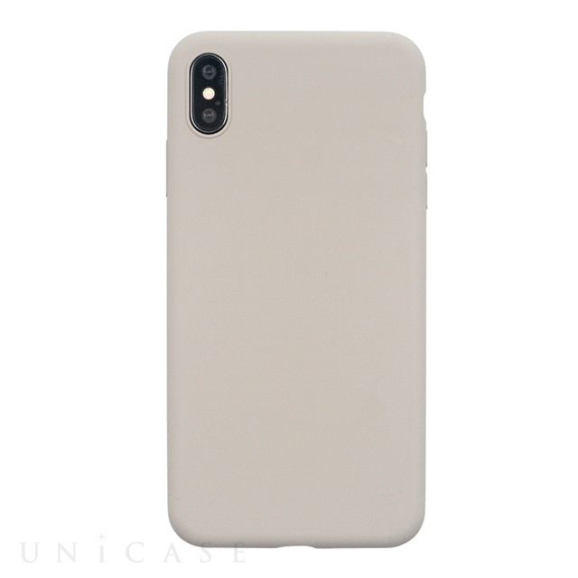 【iPhoneXS Max ケース】EXTRA SLIM SILICONE CASE (Stone)