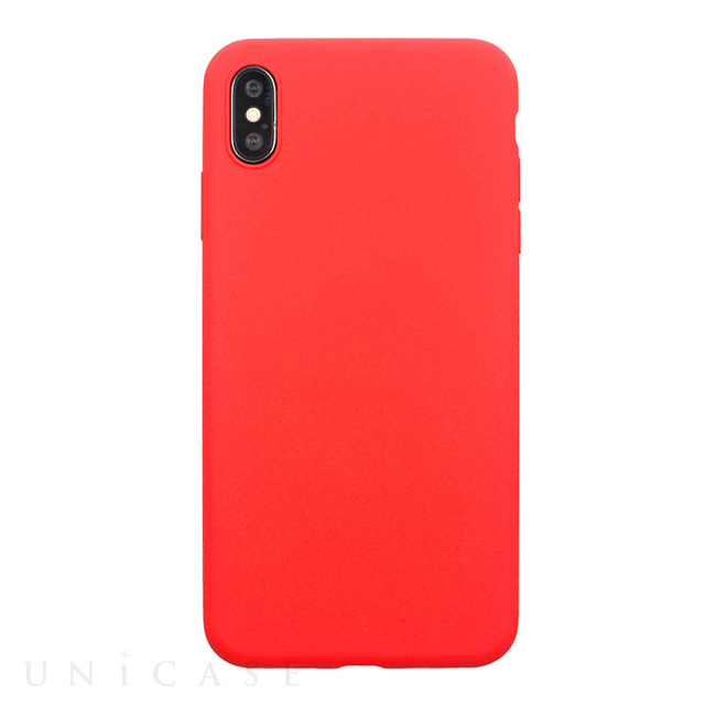 【iPhoneXS Max ケース】EXTRA SLIM SILICONE CASE (Red)