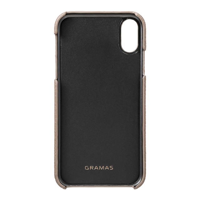 【iPhoneXR ケース】Shrunken-Calf Leather Shell Case (Taupe)goods_nameサブ画像