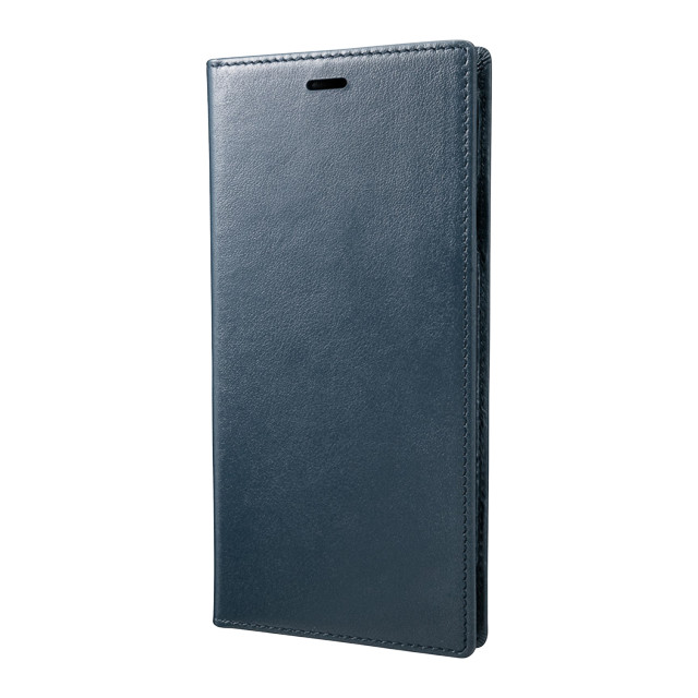 【iPhoneXS Max ケース】Italian Genuine Leather Book Case (Navy)サブ画像