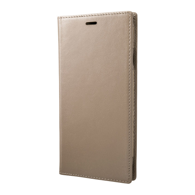 【iPhoneXS Max ケース】Italian Genuine Leather Book Case (Taupe)goods_nameサブ画像