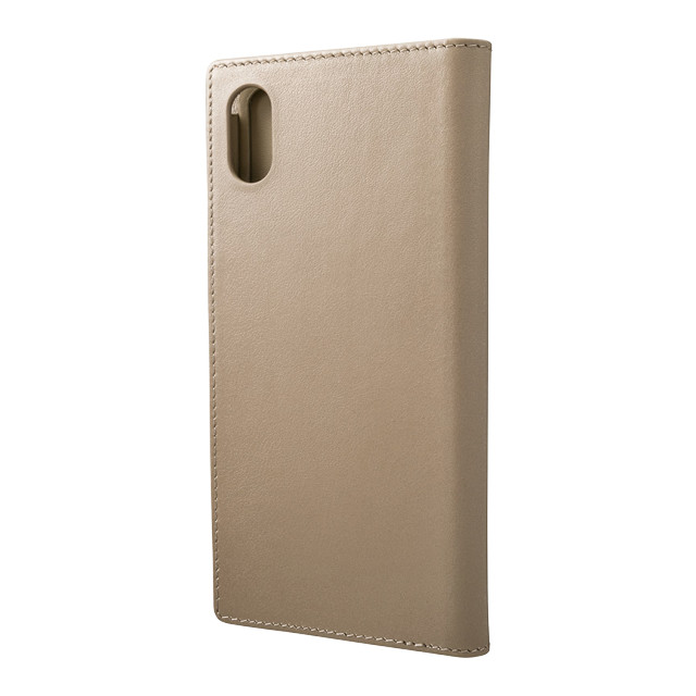 【iPhoneXS Max ケース】Italian Genuine Leather Book Case (Taupe)goods_nameサブ画像