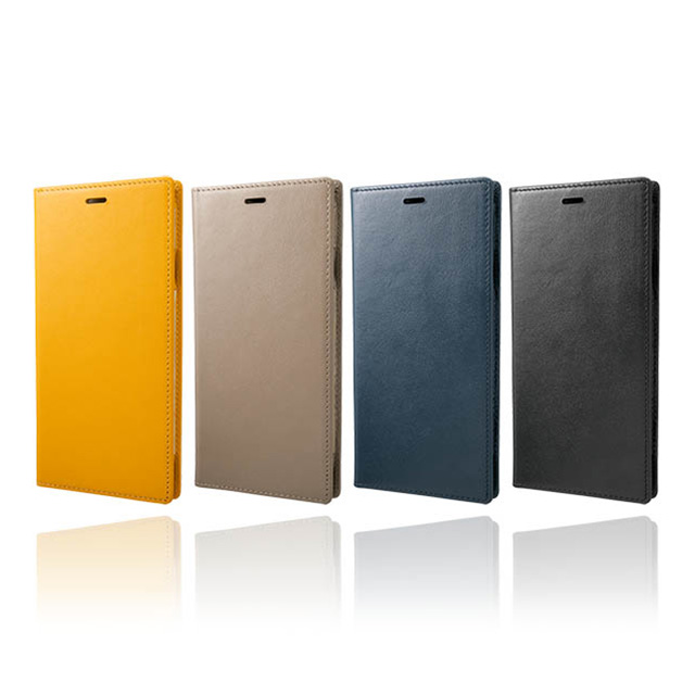 【iPhoneXS Max ケース】Italian Genuine Leather Book Case (Yellow)サブ画像